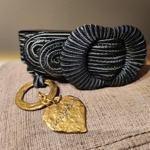 Vintage YSL belt and buckle accent